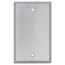 1-Gang No Device Blank Wallplate, Box Mount (430 Stainless Steel)