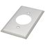 1-Gang Electrical Wall Plate, Power Outlet 1.6" Hole (Stainless Steel)