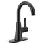 Ronan Matte Black 1 Handle High Arc Bathroom Faucet, 84021BL