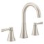 Ronan Spot Resist Brushed Nickel 2 Handle High Arc Bathroom Faucet, Widespread, 84023SRN