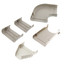 3.5" Ivory Wall Duct Kit - LDK92I (12 Ft Kit)