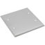 2-Gang No-Device Blank Electrical Wall Plate, 430 Stainless Steel, Box Mount