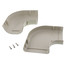 3.5" 90° Flat Elbow - LK92I (Ivory)