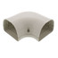 3.5" 90° Flat Elbow - LK92I (Ivory)