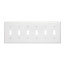 6-Gang Electrical Wall Plate, Non-Magnetic, Toggle Switch (Stainless Steel)