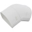 3.5" 45 to 90-Degree Adjustable Vertical Elbow - LKA92W (White)