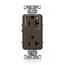 Decora Plus Duplex Receptacle, Heavy-Duty Industrial, Split-Circuit 20A 125V NEMA 5-20R (Brown)