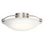 17" 3 Light Semi Flush (Brushed Nickel)
