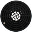 2" × 3" ABS QuadDrain Floor Drain w/ Round Polypro Strainer (Hub)