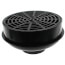 2" × 3" ABS QuadDrain Floor Drain w/ Round Polypro Strainer (Hub)