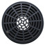 2" × 3" PVC QuadDrain Floor Drain w/ Round Polypro Strainer (Hub)