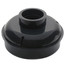 2" × 3" PVC QuadDrain Floor Drain w/ Round Polypro Strainer (Hub)