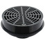 2" × 3" PVC QuadDrain Floor Drain w/ Round Polypro Strainer (Hub)