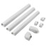4.5" White Wall Duct Kit - LDK122W (12 Ft Kit)