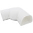 4.5" 45 to 90-Degree Adjustable Flat Elbow - LKA122W (White)