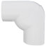 4.5" 45 to 90-Degree Adjustable Flat Elbow - LKA122W (White)