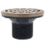 2" MIP ABS On-Grade Adjustable Floor Drain w/ Nickel Bronze Strainer