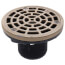 2" MIP ABS On-Grade Adjustable Floor Drain w/ Nickel Bronze Strainer