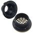 2" x 3" PVC On-Grade Schedule 40 Adjustable Floor Drain w/ Nickel Bronze Strainer (Hub)