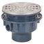 2" PVC/ABS Schedule 40 Adjustable Floor Drain w/ Stainless Steel Strainer (Hub)