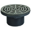 4" MIP ABS On-Grade Adjustable Floor Drain w/ Nickel Bronze Strainer