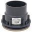 3" x 4" PVC On-Grade Schedule 40 Adjustable Floor Drain w/ Nickel Bronze Strainer (Hub)
