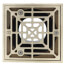 2" x 3" PVC On-Grade Schedule 40 Non-Adjustable Floor Drain w/ Square Nickel-Bronze Ring & Strainer