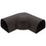 4.5" 45 to 90-Degree Adjustable Flat Elbow - LKA122B (Brown)