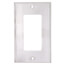 1-Gang Electrical Midway Wall Plate, Decora/GFCI (Stainless Steel)