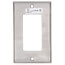 1-Gang Electrical Midway Wall Plate, Decora/GFCI (Stainless Steel)