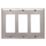 3-Gang Electrical Wall Plate, Decora (302 Stainless Steel)