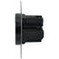 Industrial Grade Flush Mounting Straight Blade Power Receptacle, 3P, 50A, NEMA 15-50R - Black (250V)