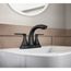 Findlay Chrome Two-handle High Arc Bathroom Faucet (Matte Black), 84515BL