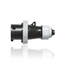 30A 347/600V 3PH, 4P, 5W, IEC 60309-1 & 60309-2 Pin & Sleeve Plug w/ Screwless Clamp (Black)