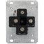 Industrial Grade Flush Mounting Straight Blade Power Receptacle, 3P, 60A, NEMA 15-60R - Black (250V)