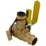 3/4" Pro-Pal Press x FIP Full Port Ball Valve w/ Hi-Flow Hose Drain, Adj. Packing Glands, Rev. Handle