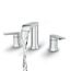 Genta Chrome 2 Handle Bathroom Faucet, 84763