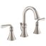 Wetherly Spot Resist Brushed Nickel 2 Handle High Arc Bathroom Faucet, Widespread, WS84855SRN