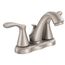 Varese Spot Resist Brushed Nickel 2 Handle Low Arc Bathroom Faucet, WS84944SRN