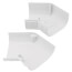 2.75" 45° Slimduct Flat Elbow (White)