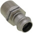 1/2" x 3/4" ProPress 304 Stainless Male Adapter w/ FKM Seal (P x MNPT)