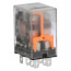 Miniature Plug In Relay, 15A, 2 poles, Pilot Light (24V)