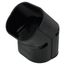 2.75" 45-Degree Slimduct Vertical Elbow (Black)