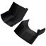 2.75" 45-Degree Slimduct Vertical Elbow (Black)