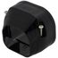 2.75" Slimduct End Fitting - SE/SEN-77-K (Black)