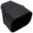 3.75" Slimduct End Fitting (Black)