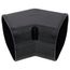 2.75" 45-Degree Slimduct Flat Elbow (Black)