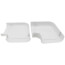 5.5" 90° Slimduct Flat Elbow (White)