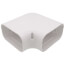 5.5" 90° Slimduct Flat Elbow (White)