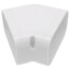 5.5" 45°Slimduct Flat Elbow (White)